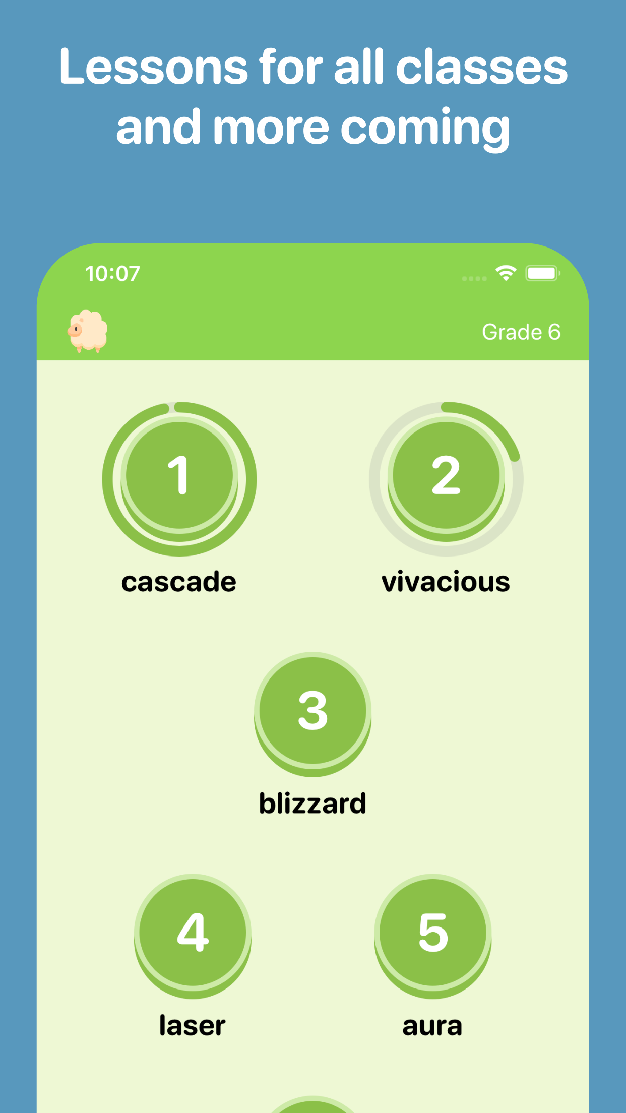 Beezy grade six spelling lessons and word levels